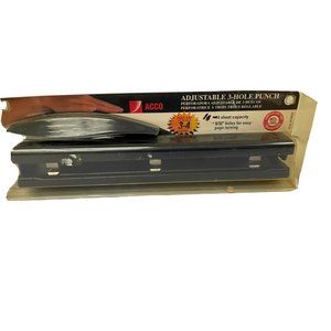 Acco Desktop 2-3 Hole‎ Punch 14 Sheet Adjustable 9/32 Holes for Easy Use 74020